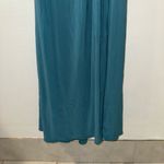 BHLDN NWT $198 Teal Lena Flutter Sleeve High-Neck Jersey Draped Maxi Dress 2 Photo 8