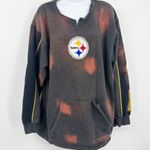 NFL Pittsburgh Steelers Custom Bleach Splatter Sweatshirt Size Large Football Photo 0