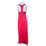 JAY GODFREY Halter Neck‎ Jersey Red Maxi Dress Gown Size 6 Photo 6
