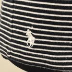 Ralph Lauren Polo  Size Large Black and White Striped knit Top half sleeves Photo 1