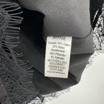 Myne  ashley ann size Small Black lace mini dress fitted 3/4 length sleeve lined‎ Photo 4