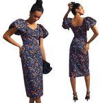 Hunter Bell  Black Floral Colette Dress Size 0 XS Photo 1