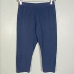Flax blue cotton blend capris leggings in size XS. EUC Photo 0