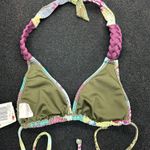 Lucky Brand Multi Pattern Halter Bikini Top NWT (M) Photo 4