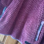 Simply Southern  Plush Sherpa Fleece Pullover Women’s XL Maroon Pockets Photo 1