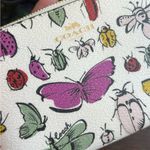 Coach Authentic Leather butterfly zip card wristlet Photo 4