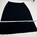 Misook  Pencil Pleated Ruffle Skirt Womens Size Medium‎ Black Pull On Stretch Photo 4