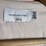 Significant Other Libby Cream Floral Plunge Neck Sleeveless Slip Maxi Dress Sz 8 Orange Photo 14