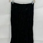 VTG Ticket Midi Skirt Women Medium Black Velour Witchy Gothic Steampunk Photo 0