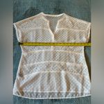 The Limited  White Swiss Dot Lace Top Cap Sleeve Size S Small EUC Photo 4