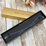 Olivia Jackson Blue Silver Plated Tennis Bracelet Photo 0