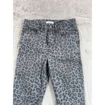 Good American  Good Legs Gray Leopard Print High Rise Skinny Jeans Size 6‎ School Photo 8