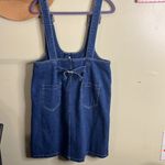 Cloud Ten  Blue Denim Overall Casual Cotton Mini Dress Women’s Size large Photo 4