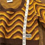 Urban Outfitters UO Ragged scoop neck long sleeve crop Sweater honey Size XL Photo 6