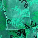 Y2K Velour Track Jacket Women's Medium Green Black Punk Skater Grunge Whimsigoth Photo 5