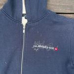 Quiksilver Vintage Y2K Navy Blue Fleece Lined Zip Up Hoodie Sweatshirt Photo 1