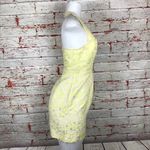 Kimchi Blue Dress Size 0 Sleeveless Yellow Floral Gold Jacquard Cocktail Party Photo 2