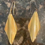 Elegant Gold Foil Dangle Earrings Photo 0