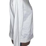 Nike spellout logo kangaroo pocket white and navy drawstring hoodie size M Photo 2