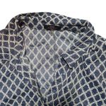 Trina Turk  Cali Cold-Shoulder Embroidered Shirt Dress, Chambray - Size 14 Photo 2