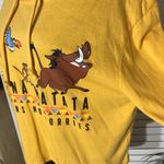 Disney The Lion King Hooded Sweatshirt Hakuna Matata Gold XS Photo 9