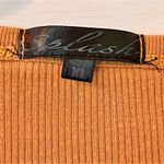 Splash Yellow Henley 3/4 Sleeve Fitted Crop Top Photo 6