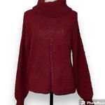 Wonderly  womens medium long sleeve cowl neck pullover sweater gourmet red new Photo 11