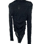 Free People Free People Day & Night Lace Long Sleeve Bodysuit Black Size XS Photo 7