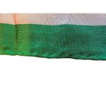 VTG CLUB 7 ECHO Green Striped Silk Scarf 52"x10" Rectangle Photo 3