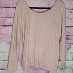 Victoria's Secret  SPORT TWIST KNOT OPEN BACK KNIT PALE PINK LAYERING SWEATER XL Photo 0