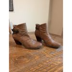 Rikita Women's Brown Faux Suede Buckle Ankle Boots Block Heel Size 10 M Photo 2