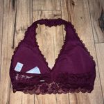 Gilly Hicks Burgundy lace bralette Photo 1
