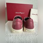 Salvatore Ferragamo $685 NEW Womens Cube Sneakers Pink Red Velvet Luxe size 6 Photo 1