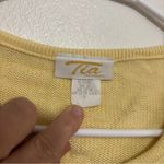 Tia Vintage Yellow Floral Lady Bug Patch Button Cardigan Rhinestone Buttons 2X Photo 3