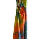 Rainbow Tie Die Body on Dress With Cutout Multiple Size M Photo 0