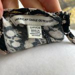 American Eagle  Outfitters Black Beige Dark Floral Crop Racerback Cami Tank Sz S Photo 4