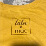 Lulu Mac Yellow Graphic Tee with Blue Accents like new. Western wear Size XXL Photo 4
