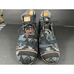Toms Boho Navajo Desert Wedge Booties in Aztec Jacquard Size 10 Photo 1
