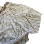 Free People  star gazer Lily white sheer stretchy gauze poncho boho top sz small Photo 6