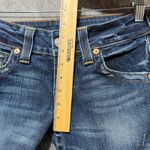 True Religion  Bootcut Jeans Dark Wash Distressed Denim USA Made Size‎ 29 Altered Photo 5