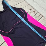 Lululemon  Dark‎ Navy Pink Athletic Tank Top Crossback Built in Bra Size 8 Photo 9