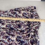 BeachLunchLounge  Top Womens‎ Medium Multi Button Down Semi Sheer Colorful Blouse Photo 9