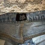 Simple Society Distressed Light wash denim Shorts☁️ Photo 2