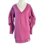 Anthropologie Daily Practice Long Sleeve Batwing Sweatshirt Dress Pink Size XS Photo 2