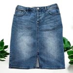 Pilcro and the Letterpress Anthropologie  Denim Skirt 0 Petite Photo 0