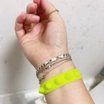 Christian Louboutin Authentic Neon Green / Yellow Loubilink Spiked Bracelet Photo 6
