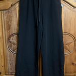 Athletic Works Black wide leg sweatpants with tie waist #sweatpants Photo 0