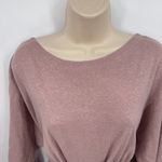 Free People Beach Garcia Midi Dress Womens S Pink Cotton Hemp Low Back Tie NEW Photo 3