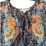 Molly Bracken  Bohoemian embroidered double tie neck line L tired prairie Photo 3