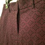 Mario Serrani  Jacquard Black & Wine Pants, NWT, 4 Photo 4